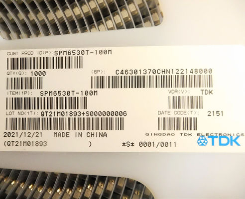 SPM6530T-100M 10uH 3.6A 65mΩ Magnetically Shielded Smd Power Inductor