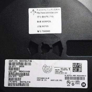 BAV70LT1G IC DIODE ON Semiconductor ARRAY GP 70V 200MA SOT23-3