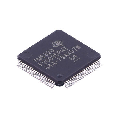 TMS320F28035PNT IC Electronic Components MCU 32-bit C2000 C28x RISC 128KB Flash 1.8V/3.3V 80-Pin LQFP Tray